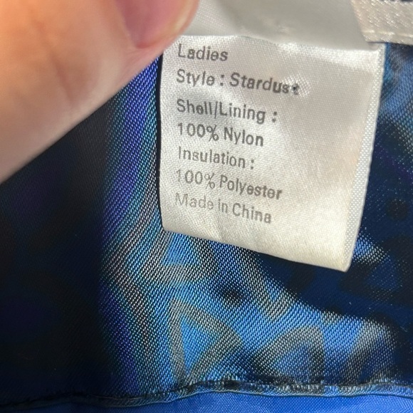 Vintage Obermeyer Ski Jacket Electric Blue Retro 80s/90s Women’s Size 10 Winter - Picture 10 of 10